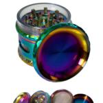 63mm Çok Renkli 4 Katmanlı Premium Grinder Manuel Kahve Baharat Öğütücü Parçalayıcı