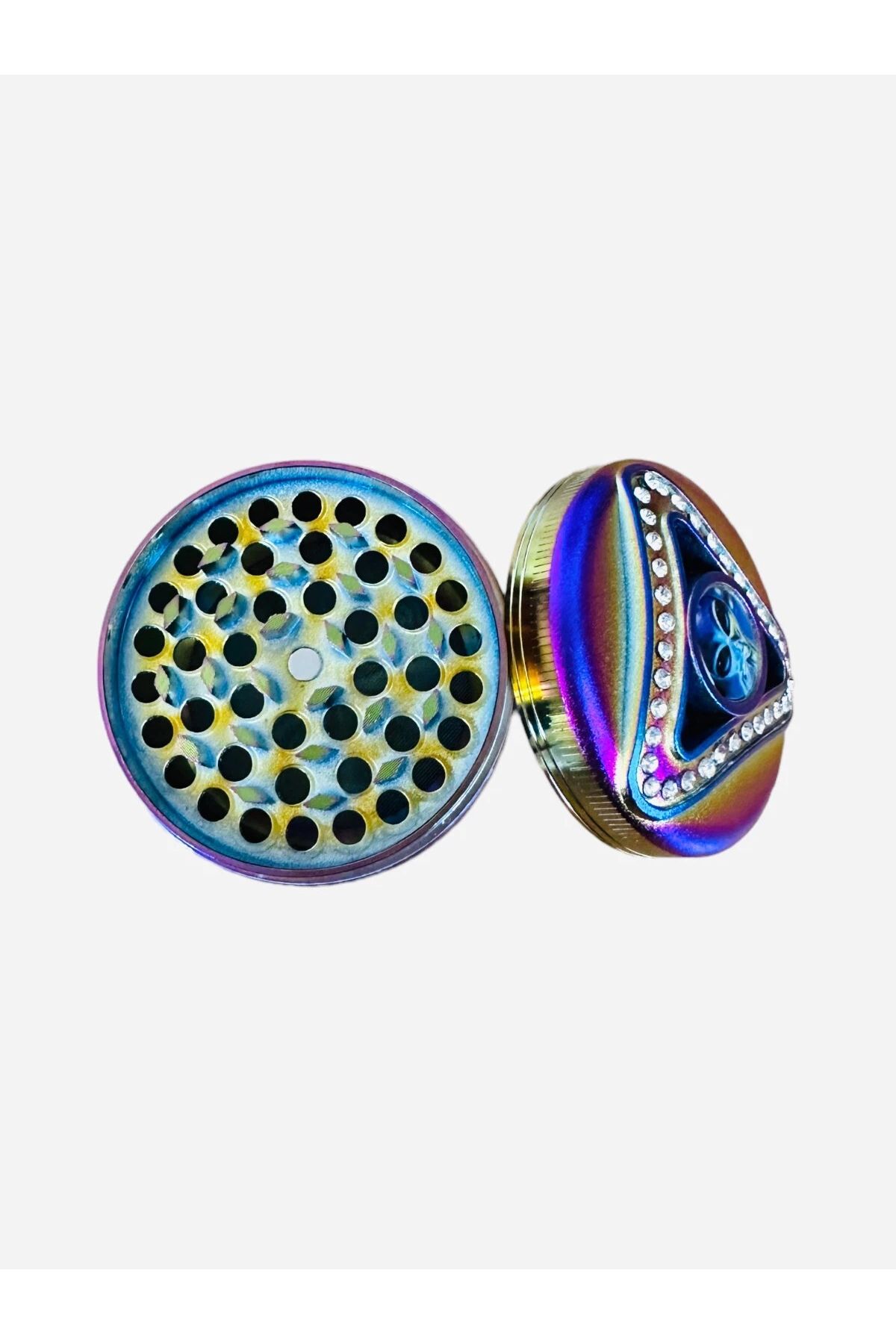 63mm Çok RenkliUzaylı/Kurukafa (karışık) 5 Katmanlı Premium Grinder Manuel Kahve Baharat Öğütücü Parçalayıcı 4 Katmanlı - Görsel 5