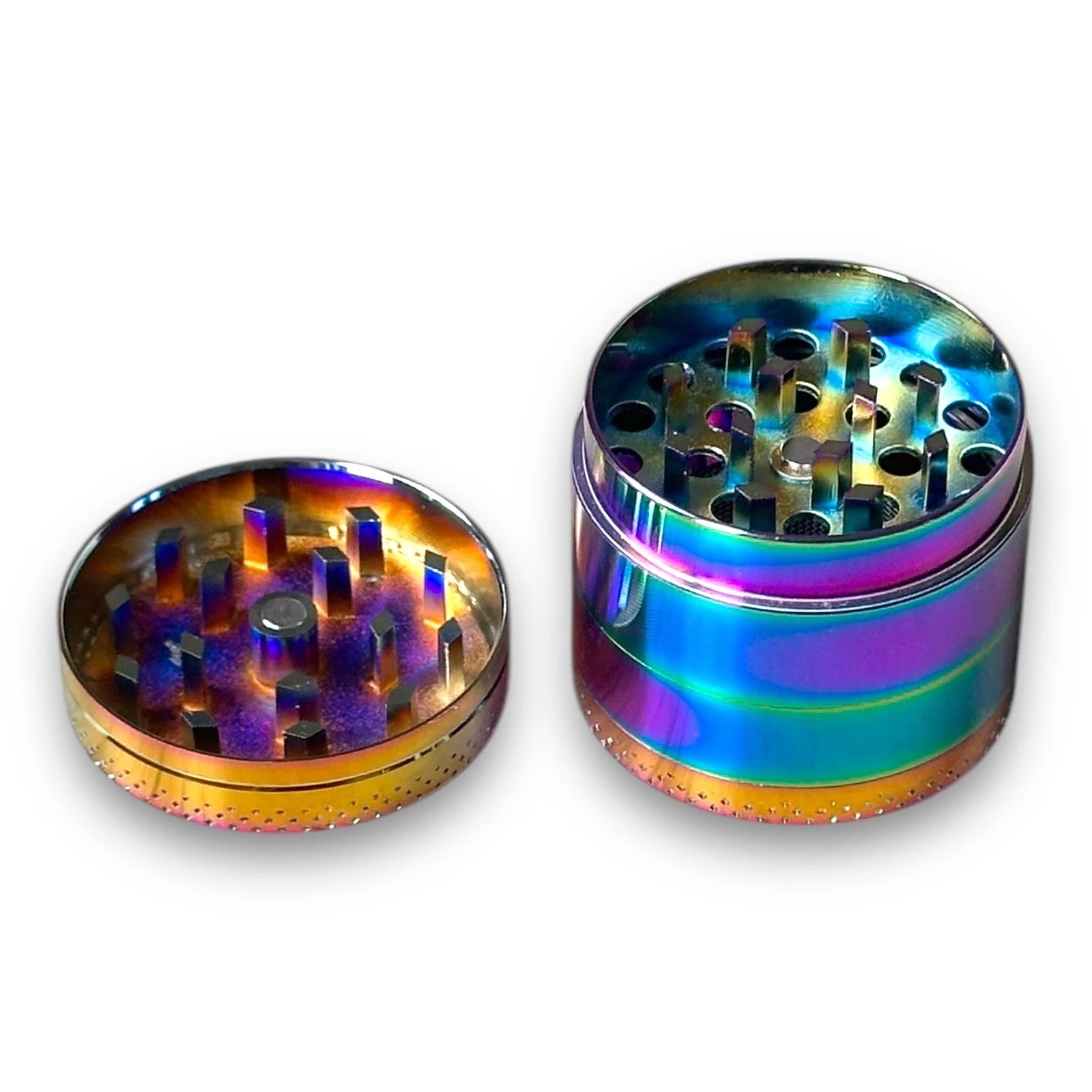 40mm Gökkuşağı Tütün Baharat Herbal Öğütücüsü Parçalayıcı - Görsel 3