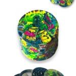 63mm Toxic Tasarım Grinder Premium 4 Katmanlı Geniş Hazne Manuel Kahve Baharat Öğütücü Parçalayıcı