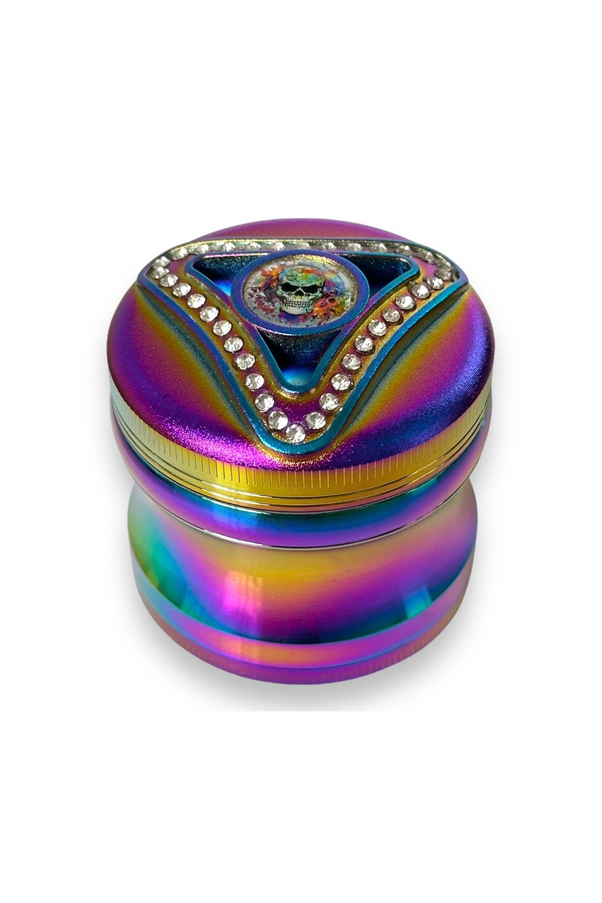 63mm Çok RenkliUzaylı/Kurukafa (karışık) 5 Katmanlı Premium Grinder Manuel Kahve Baharat Öğütücü Parçalayıcı 4 Katmanlı