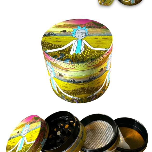40mm Rick Premium Mini Grinder 4 Katmanlı Çinko Alaşım Manuel Kahve Baharat Öğütücü Parçalayıcı