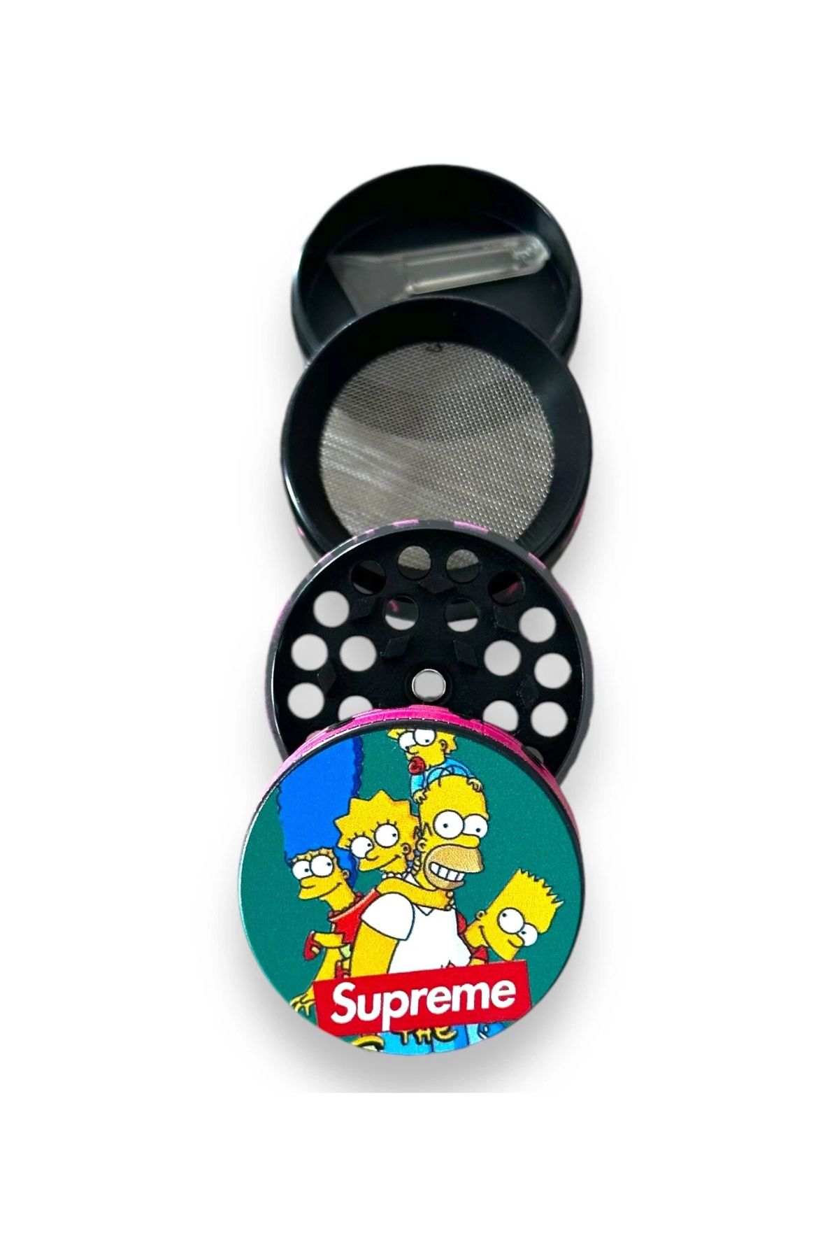 40mm Simpon Premium Mini Grinder 4 Katmanlı Çinko Alaşım Manuel Kahve Baharat Öğütücü Parçalayıcı - Görsel 5
