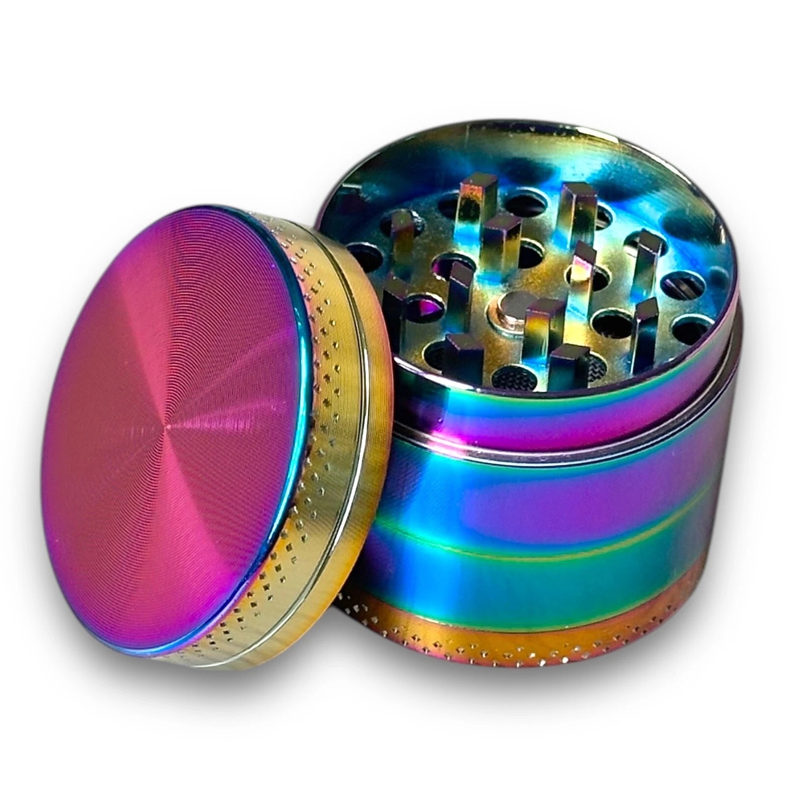 40mm Gökkuşağı Tütün Baharat Herbal Öğütücüsü Parçalayıcı - Görsel 2