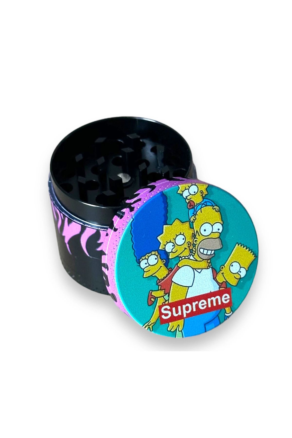 40mm Simpon Premium Mini Grinder 4 Katmanlı Çinko Alaşım Manuel Kahve Baharat Öğütücü Parçalayıcı - Görsel 2
